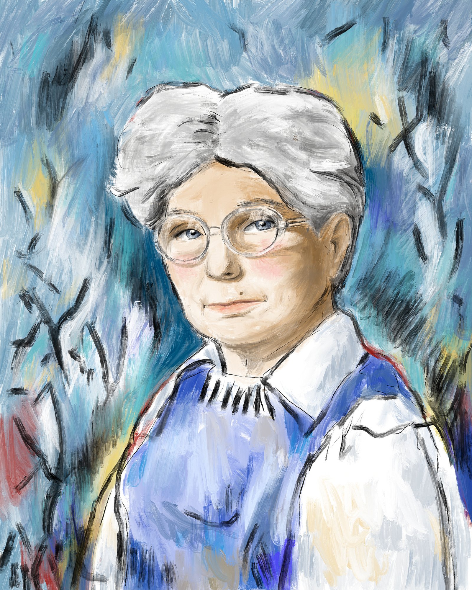 Portret realizat de Alexandra Călin, Her Art Story