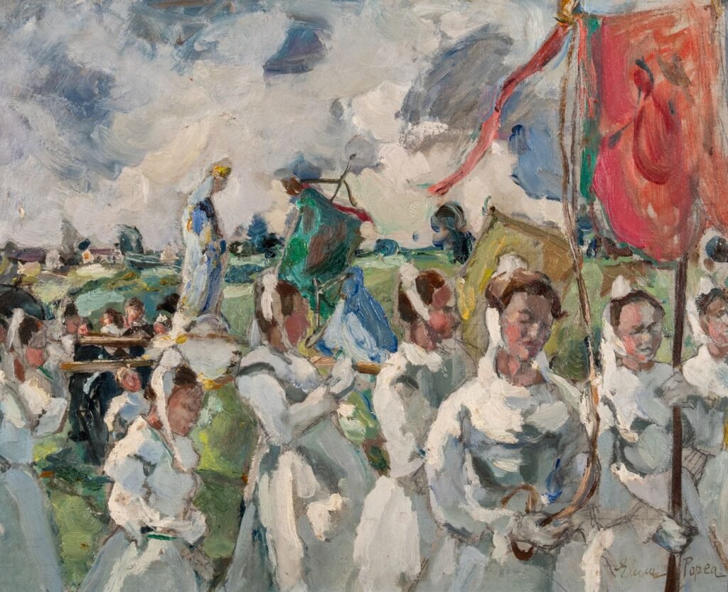 Elena Popea – Procesiune în Franța