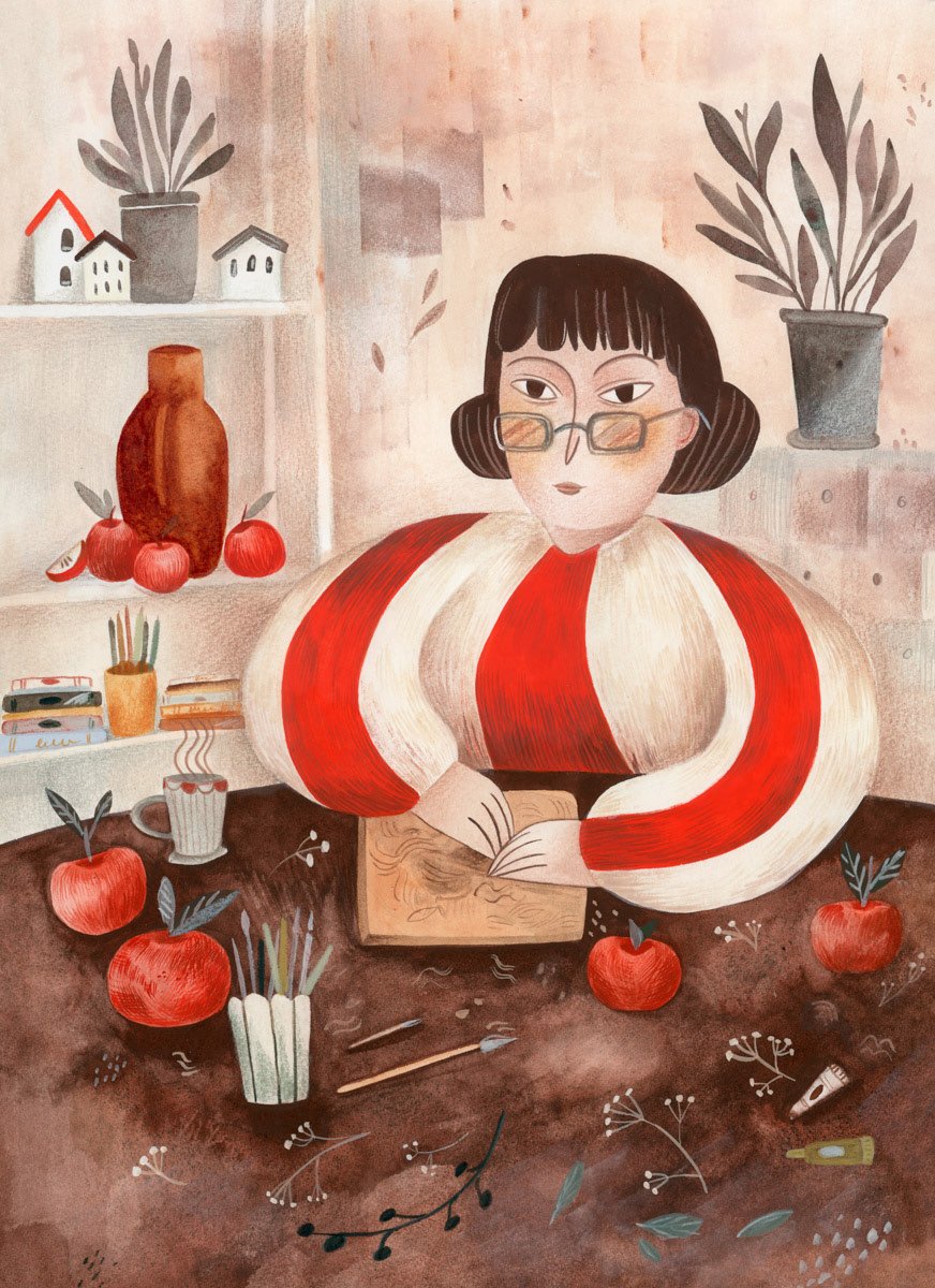 Portret realizat de Raluca Burcă, Her Art Story